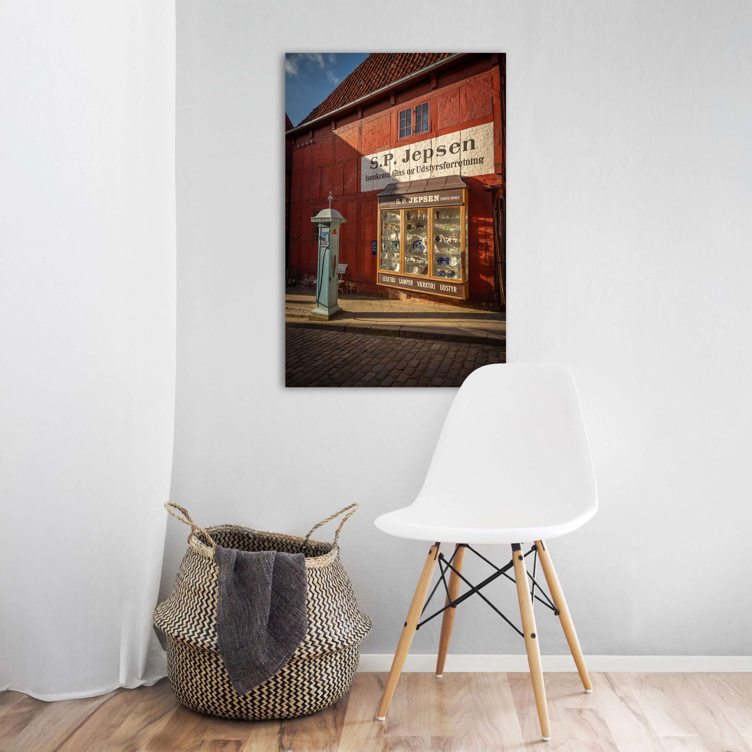Wanddecoratie Vintage Storefront – Historische etalage in Den Gamle By, Aarhus