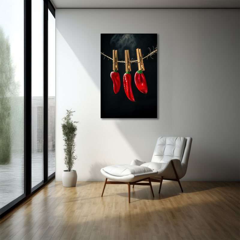 opvallend kunstwerk voor aan de muur