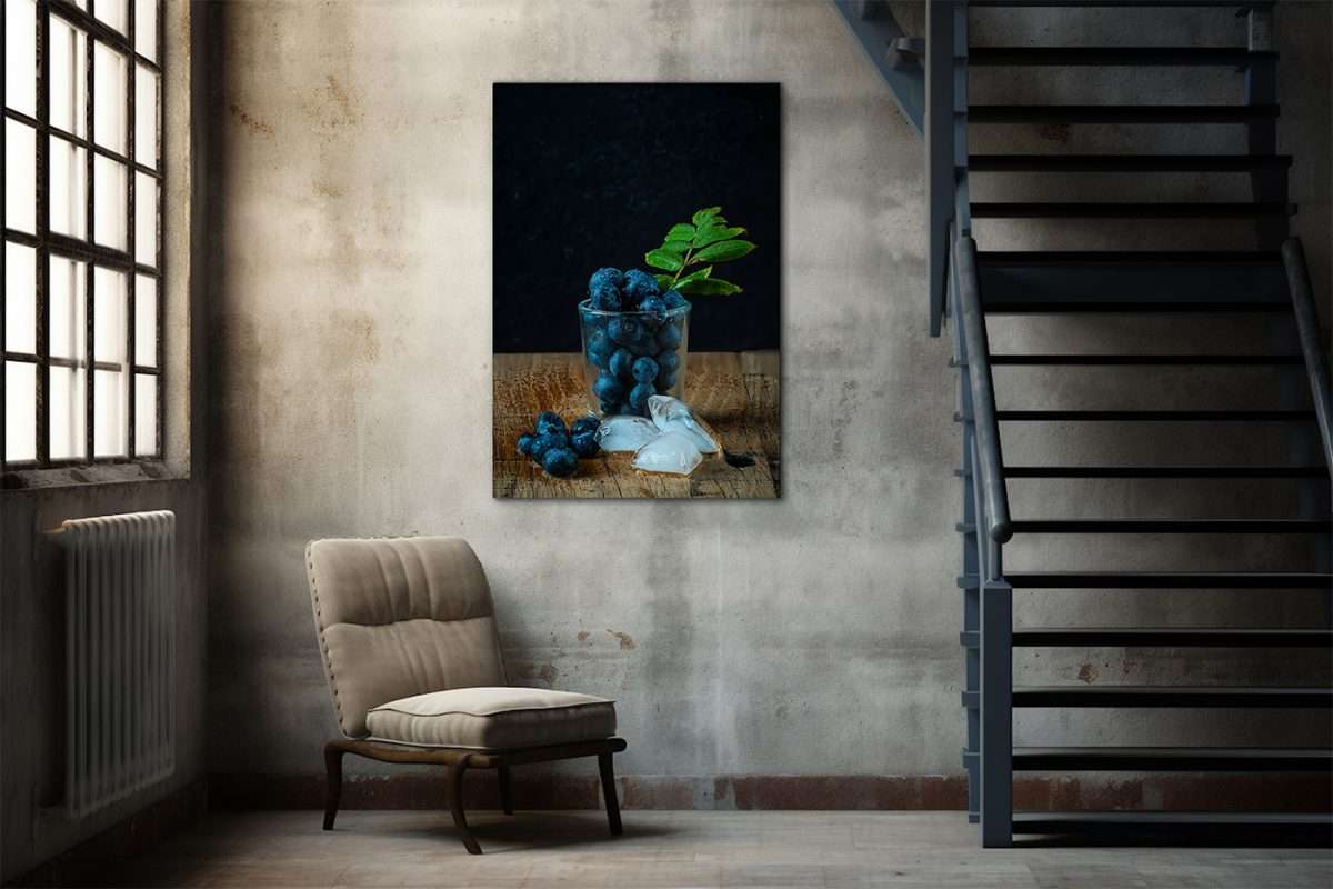 wanddecoratie in een industriele woonkamer