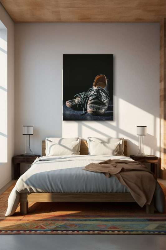 wanddecoratie in slaapkamer met scandinavische stijl