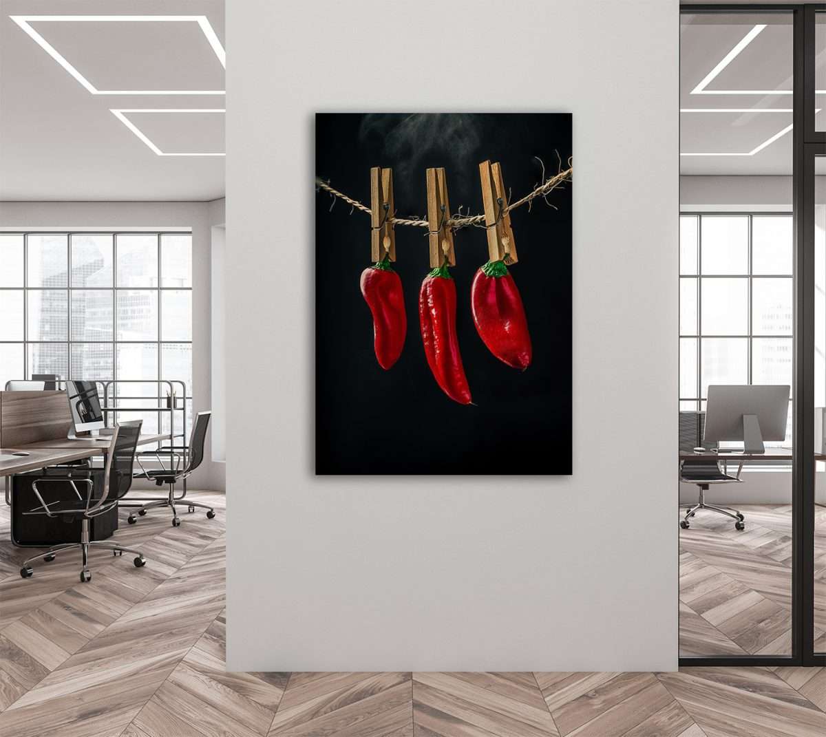 Tuinposter 100x200 cm - Tuindecoratie Pinguïns - Badkuip - Kleurrijk
