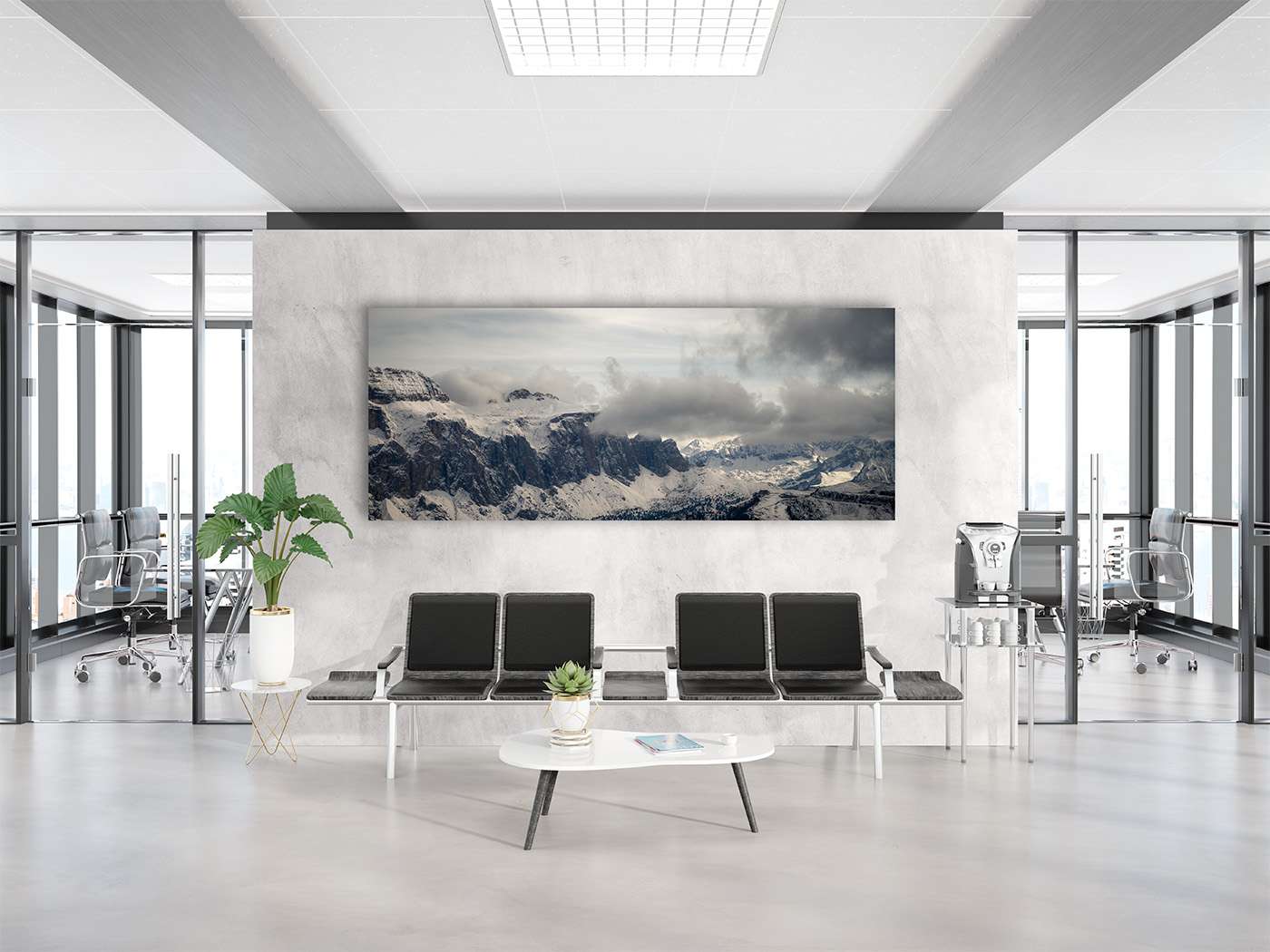 wanddecoratie voor op kantoor